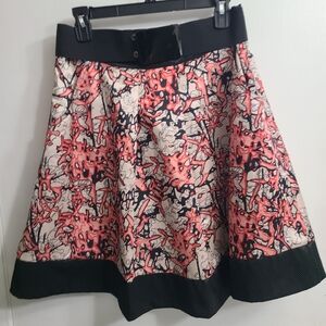 Francesca's Multicolor Fashion Stylish Academia Unique A Line Mini Skirt Sz M